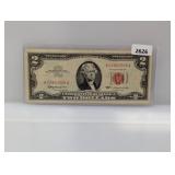 1963 Red Seal $2 US Note