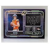 2024 Panini Zenith Chalk Talk Blue 8/25 RC Bo Nix
