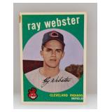 1959 Topps Ray Webster HN 531 Stains/Corners/Edges