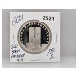 2001 1oz .999 Silv 9-11 Comm Round