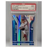 2004 Happ Donruss Elite Extra Ed Blue RC /44 PSA 9