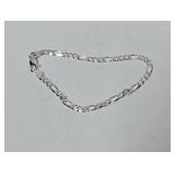 7" .925 Sterl Figaro Chain Bracelet