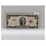 1953 Red Seal $2 US Note