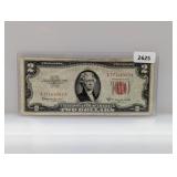 1953-C Red Seal $2 US Note