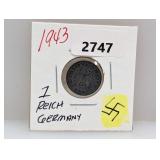 1943 German 1 Reichs pfennig