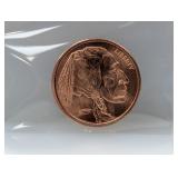 1oz .999 Copper Buffalo Round