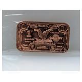 1oz .999 Copper 1 Dollar Bar