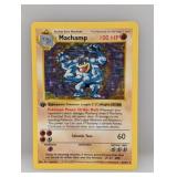 Pokemon 1999 Shadowless Machamp Holo 8 DMG*