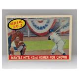 1959 Topps Mantle Hits 42nd HR HOF Creases/Corners
