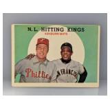 1959 Topps Mays/Ashburn HOF Corners/Edges/Stain