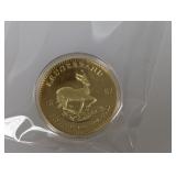 Gold Layered Clad Krugerrand Round