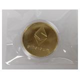 Gold Layered Clad Ethereum Round