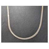 29" .925 Sterl Herringbone Chain Necklace
