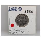 2002-D Wilma Mankiller Quarter