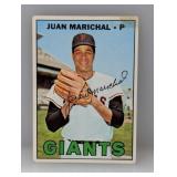 1967 Topps # 50 Juan Marichal HOF  Stain/Corners