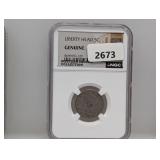 NGC Genuine Liberty Head Nickel