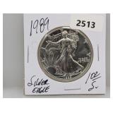 1989 1oz .999 Silv Eagle $1 Dollar