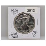 1989 1oz .999 Silv Eagle $1 Dollar