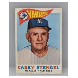 1960 Topps Casey Stengel #227 HOF Corners/Indent
