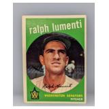 1959 Topps #316 Ralph Lumenti Senators Corners
