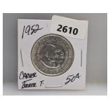 1952 90% Silv Carver/Booker T Comm Half $1 Dollar