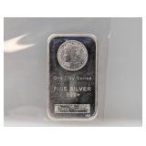 1oz .999 Silv Morgan Art Bar