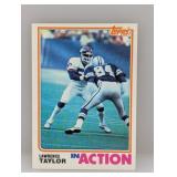 1982 Lawrence Taylor Topps RC In Action