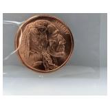 1oz .999 Copper Buffalo Round