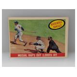 1959 Topps Musial gets 3000th Crease/Corners/Edges