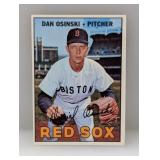 1967 Topps HN 594 Dan Osinski "Red Sox" Edges