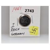 1941 German 1 Reichs pfennig
