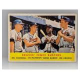 1958 Topps Fence Busters Hank Aaron dmg