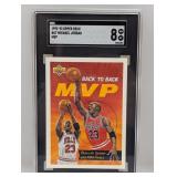 1992-93 Upper Deck MVP #67 Michael Jordan SGC 8