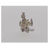 .925 Sterl Donkey & Rider Pendant