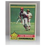 1976 Topps Lou Brock 10 Edge
