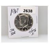 1967 40% Silv JFK Half $1 Dollar
