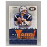 2002 Tom Brady Fleer Box Score Yard Markers #1