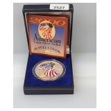 2000 1oz .999 Silv Colored Eagle $1 Dollar