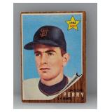 1962 Topps Perry HOF RC #199 Corners/Edges/Surface