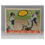 1959 Topps Aaron Clubs WS Hank Aaron #467 Damage