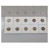 (10) 35% Silver War Nickels