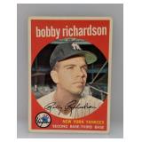 1959 Topps #76 Bobby Richardson Yankees Corners