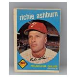 1959 Topps Richie Ashburn HOF Corners/Edges/Stain