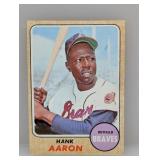 1968 Topps Baseball Hank Aaron HOF 110 Edges