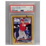 2018 Topps Big League Ohtani RC Gold SP 141 PSA 9