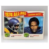 1975 Topps Lawrence McCutcheon OJ Simpson Crease