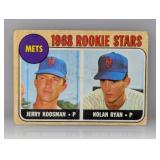 1968 Topps #177 Nolan Ryan RC HOF Mets C/E/S