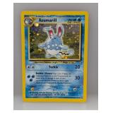 Pokemon 2000 Azumarill Holo 2 *SWIRL BOTTOM CREASE
