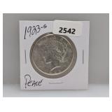 1923-S 90% Silv Peace $1 Dollar