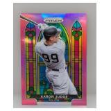 2021 Prizm Aaron Judge Stained Glass Purple Prizm